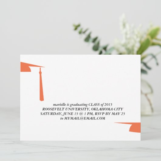 graduatiemechanisme afstuderen - uitnodiging (Staand voorkant)