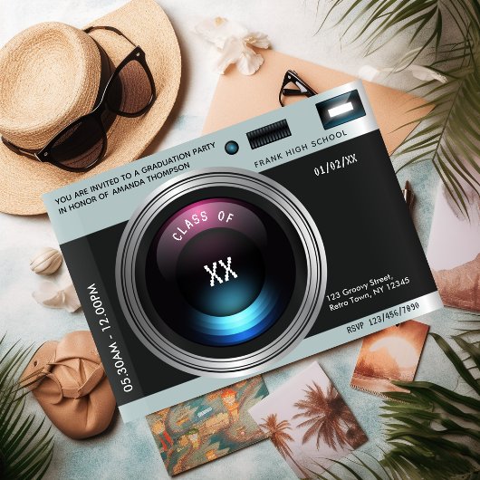 Graduatiepartij camera retrospectief kaart