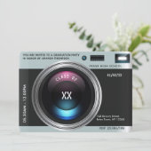 Graduatiepartij camera retrospectief kaart (Staand voorkant)