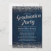Graduatiepartij Chic Denim en Diamonds Kaart (Voorkant)