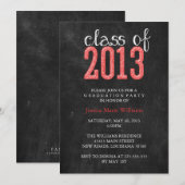 Graduatiepartij in het alkbord | Glitter Kaart (Voorkant / Achterkant)