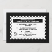 GRADUATIEPARTIJ/INVITATIE-PERSONALISEER- KROSSWORD KAART (Achterkant)