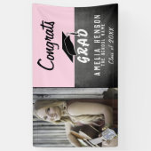 Graduatiepartij voor Afstudeerder Chalkboard Spandoek (Verticaal)