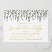 Graduatiepartij waterverf folie uitnodiging (Voorkant)