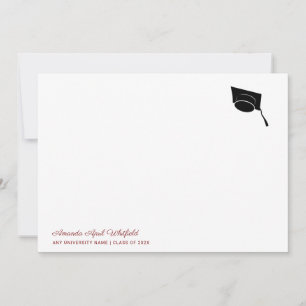 Graduatiescript Typografie Grad 2026 Mutse Notitiekaartje