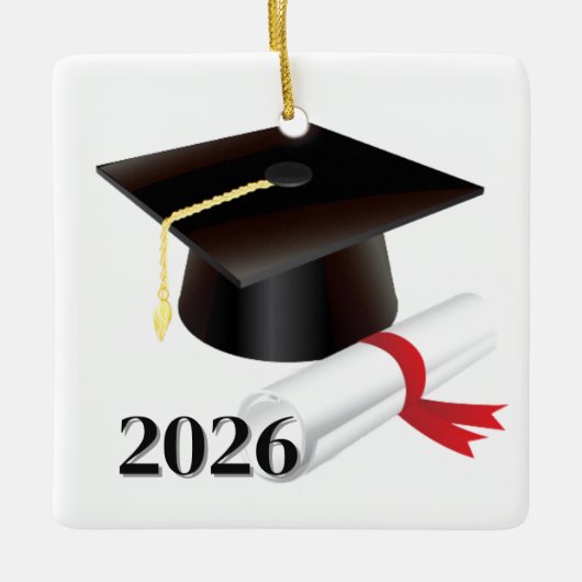Graduatiesieraad Keramisch Ornament (Voorkant)
