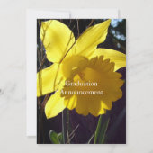 graduatieuitnodigingen voor zomerbloem kaart (Achterkant)