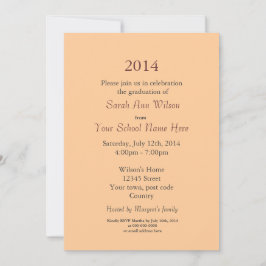 graduatieuitnodigingen voor zomerbloem kaart