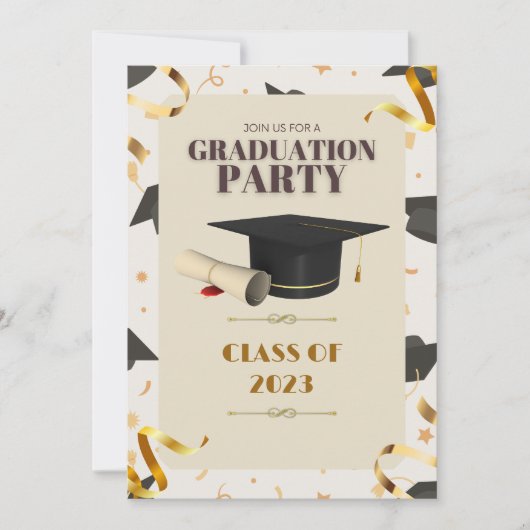GRADUATION 2023: CELEBRATE YOUR HARD-EARNED SUCCES KAART (Voorkant)