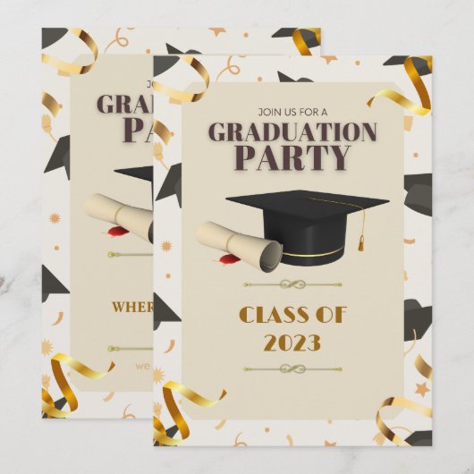 GRADUATION 2023: CELEBRATE YOUR HARD-EARNED SUCCES KAART (Voorkant / Achterkant)