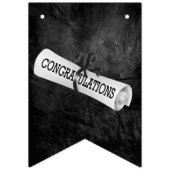 Graduation 2026 Black Leather and Diplomas Vlaggetjes (Eerste vlag)