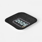 Graduation 2026 Neon Sign On Brick Papieren Bordje (Gebogen)