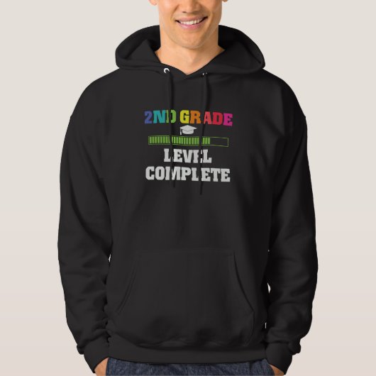 Graduation 2ND Grade level complete Hoodie (Voorkant)