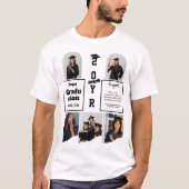 Graduation 5 Photo Celebration Graduate Template T-shirt (Voorkant)