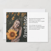 Graduation 6 Photo Vintage Invitation Kaart (Achterkant)