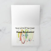 Graduation Advice Watercolor Card Kaart (Binnen)