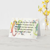 Graduation Advice Watercolor Card Kaart (Gele Bloem)