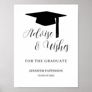 Graduation Advise & Wishes Graduate Poster