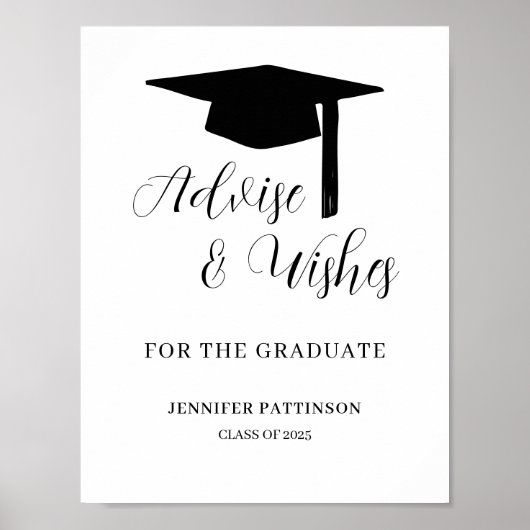 Graduation Advise & Wishes Graduate Poster (Voorkant)