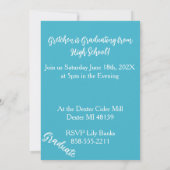 Graduation Annoucement Photo Flat Card (Achterkant)