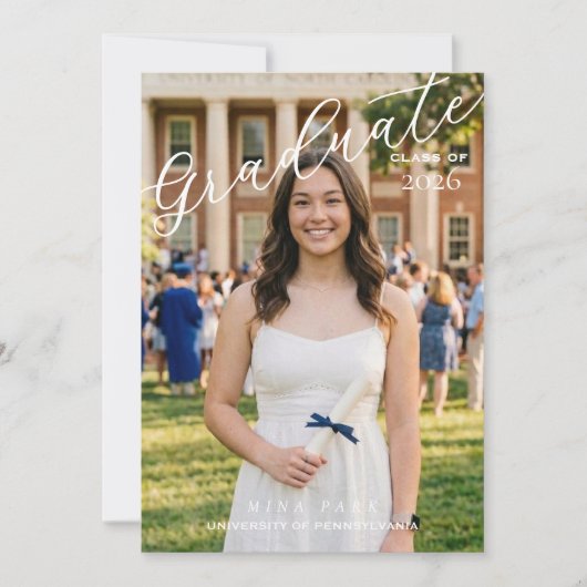 Graduation Announcement Aankondiging (Voorkant)