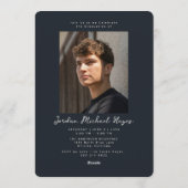 Graduation Announcement and Invitation with Photo Kaart (Achterkant)