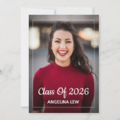 Graduation Announcement Card Template Aankondiging (Voorkant)