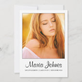 Graduation Announcement Card Template Kaart (Voorkant)