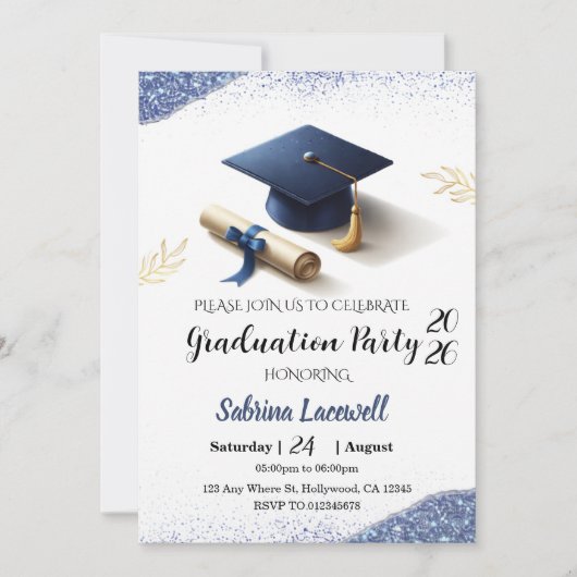 Graduation announcement, class of 2026 kaart (Voorkant)