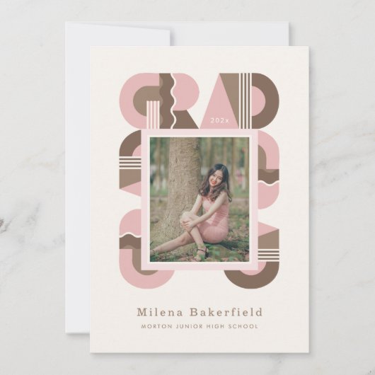 Graduation announcement class of 2026 modern aankondiging (Voorkant)