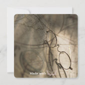 Graduation Announcement Custom Map Invitation Kaart (Achterkant)