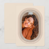 Graduation Announcement Grad Photo Card Aankondiging (Voorkant / Achterkant)