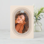 Graduation Announcement Grad Photo Card Aankondiging (Staand voorkant)