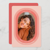 Graduation Announcement Grad Photo Card Aankondiging (Voorkant / Achterkant)