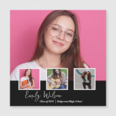 Graduation Announcement Magnet | Photo Keepsake  (Voorkant)