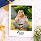 Graduation Announcement | Minimal Senior Portrait Kaart