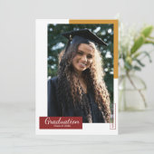 Graduation Announcement Template Aankondiging (Staand voorkant)