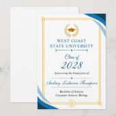 Graduation Announcements Without Photo Aankondiging (Voorkant / Achterkant)