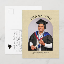 Graduation Arch Thank You postcard Briefkaart