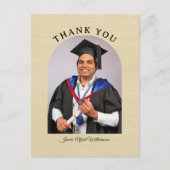 Graduation Arch Thank You postcard Briefkaart (Voorkant)