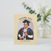 Graduation Arch Thank You postcard Briefkaart (Staand voorkant)