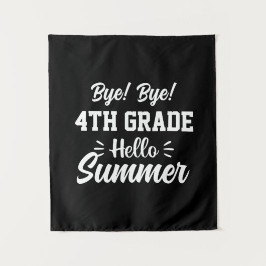 Graduation Art | 4th Grade Hello Summer Wandkleed (Voorkant)