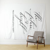 GRADUATION BACKDROP BANNER THE FUTURE IS BRIGHT WANDKLEED (In Situ (horizontaal))