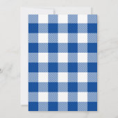 Graduation BBQ Backyard Royal Blue Kaart (Achterkant)