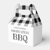 Graduation BBQ Gingham Bedankdoosjes (Voorkant Zijde)