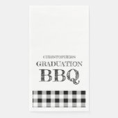 Graduation BBQ Gingham Servet (Voorkant)