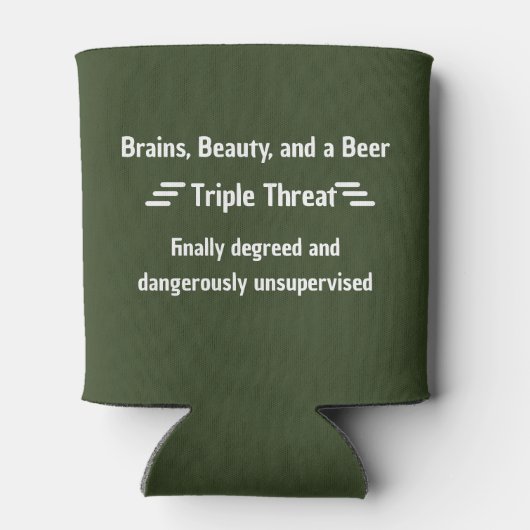 Graduation Beer Cooler - Personalized Photo Gift (Achterkant)