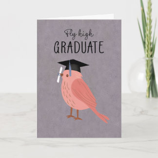 Graduation Bird Fly High Kaart