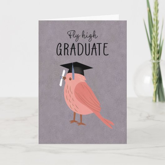 Graduation Bird Fly High Kaart (Voorkant)