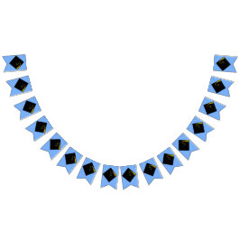 Graduation Blauw Vlaggetjes